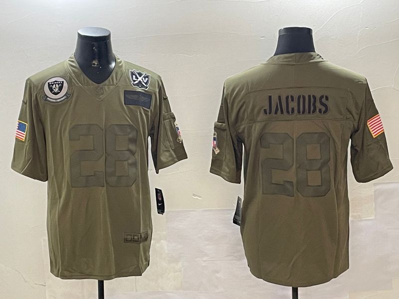 Men Oakland Raiders #28 Jacobs Green 2024 Nike Limited NFL Jersey style 01082->oakland raiders->NFL Jersey